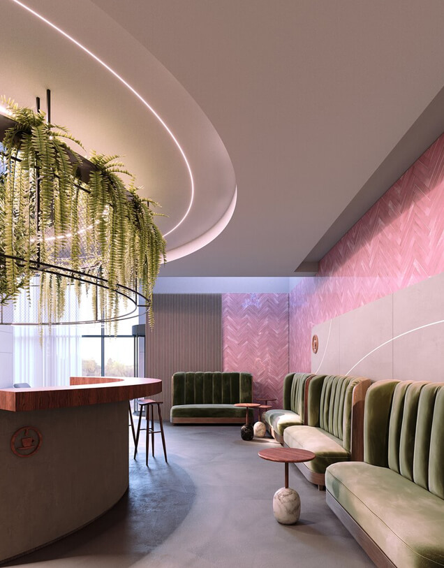 iluminación empotrada en techo y paredes KLUS