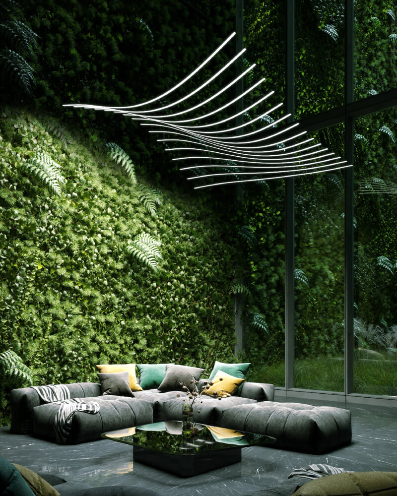 Luminaria curvada a medida BEN group