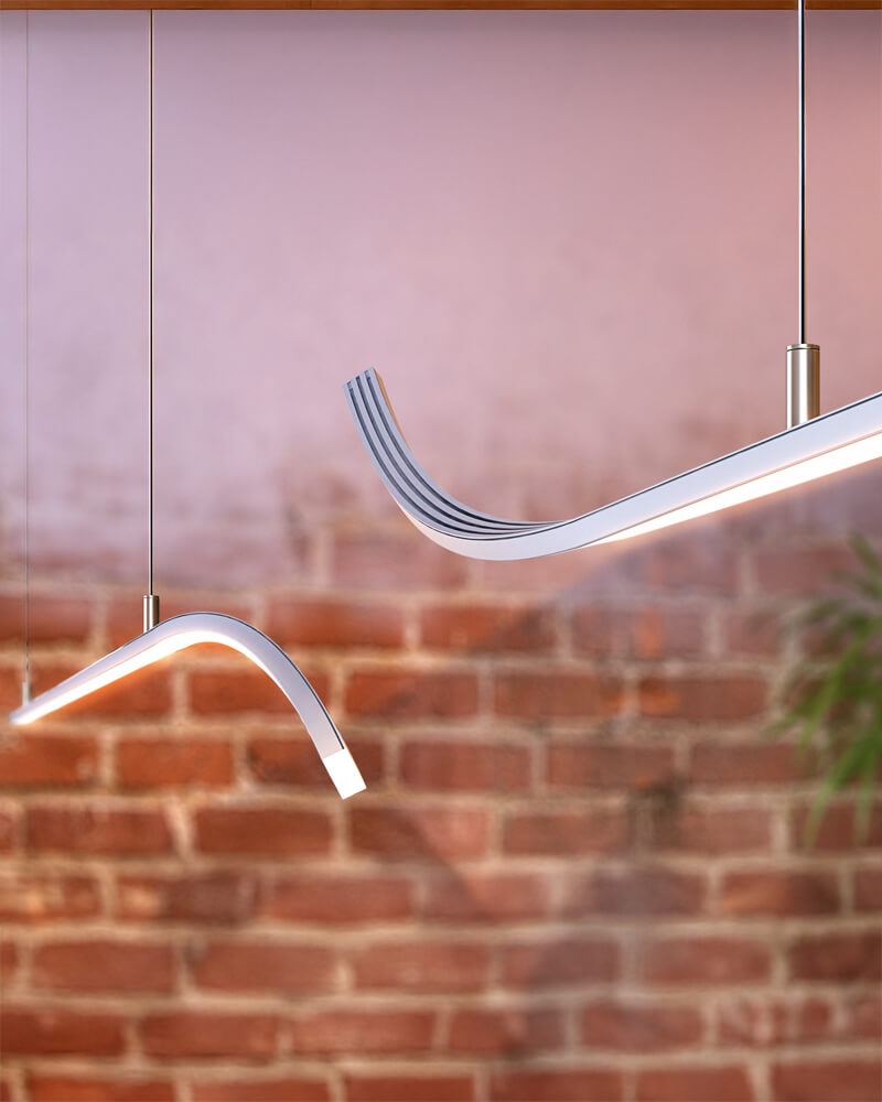 Luminaria curvada a medida BEN group