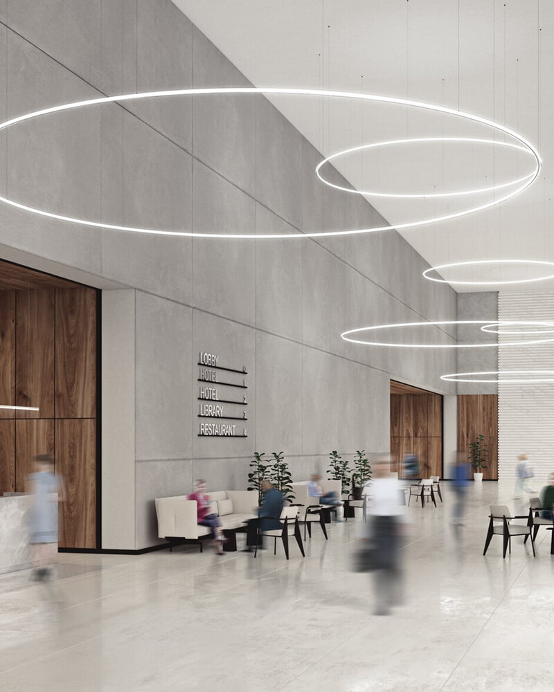 Luminaria curvada a medida BEN group