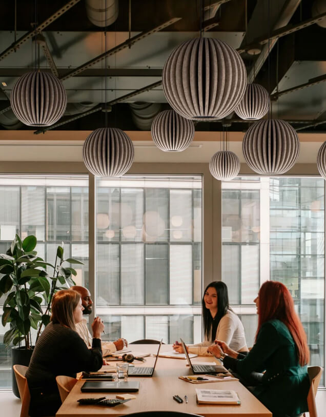 Lámpara acústica Globe de Flexxica