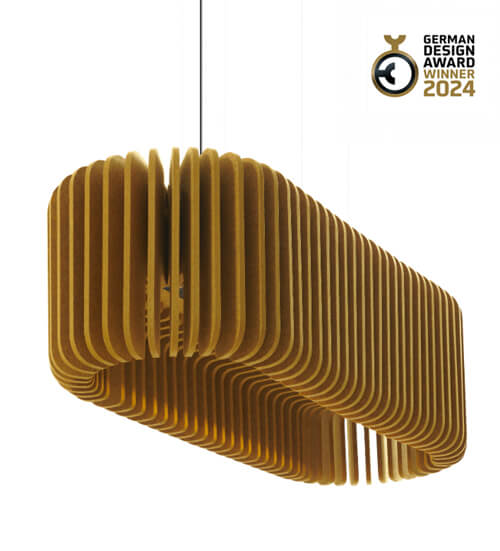 Lámpara acústica ecoPET Zen Oval
