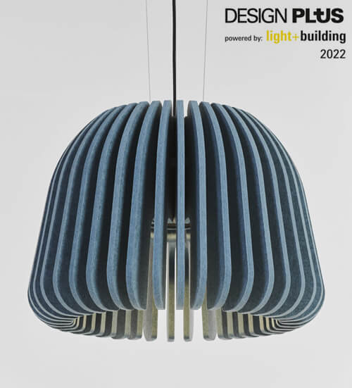 Lámpara acústica Flexxica ecoPET premio Design PLUS 2022