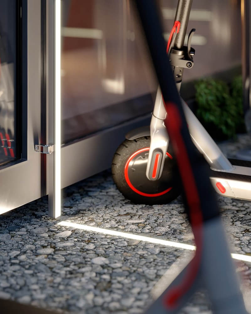 Sistema LED para suelo y fachada KLUS