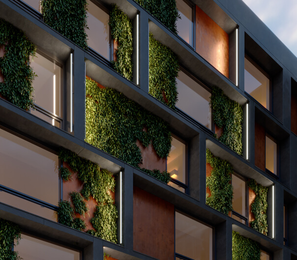 Luminaria para fachada HR-OPTI